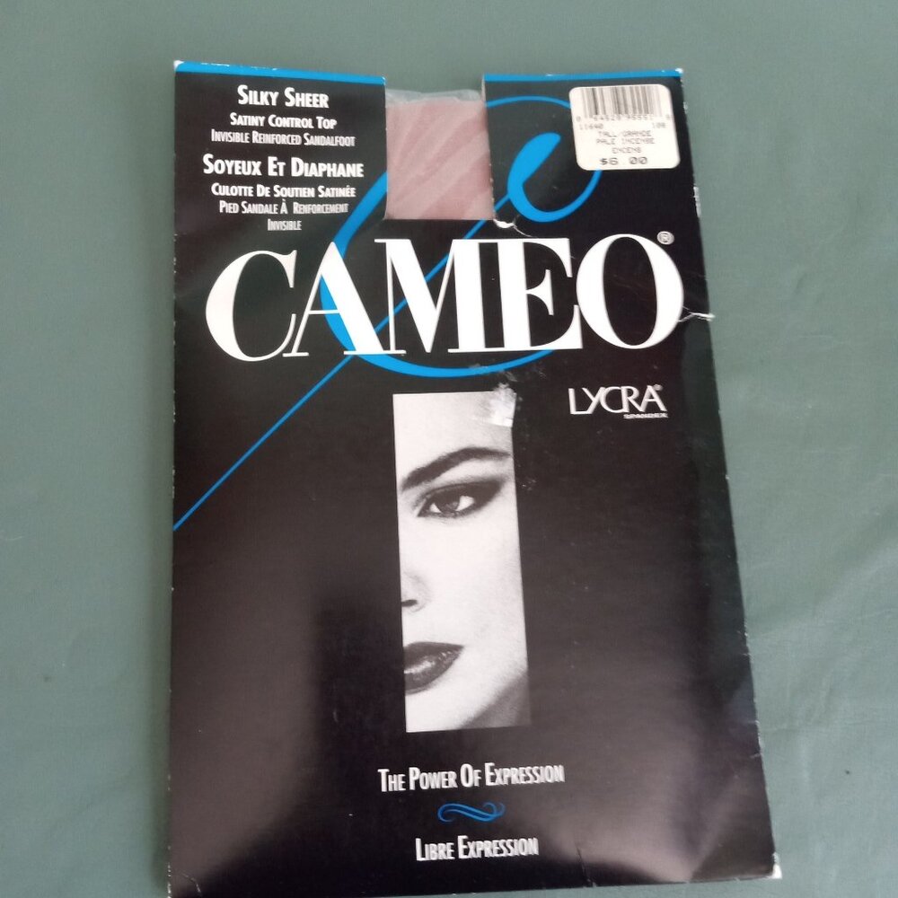 Cameo Panty Hose Stocking 70's Tall Pale Incense Vintage Pantyhose Hosiery